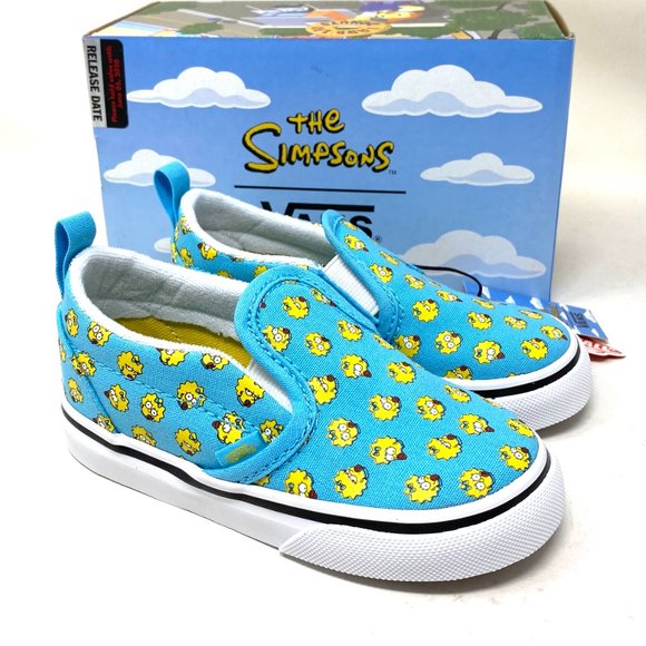 VANS Slip-On V The Simpsons Maggie Canvas Blue Kid - Picture 7 of 15